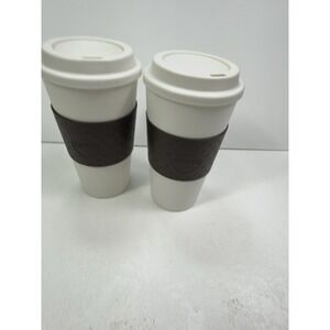 Copco Acadia Travel Coffee Mug Reusable Insulated BPA Free 16 Oz 2 Pack Brown